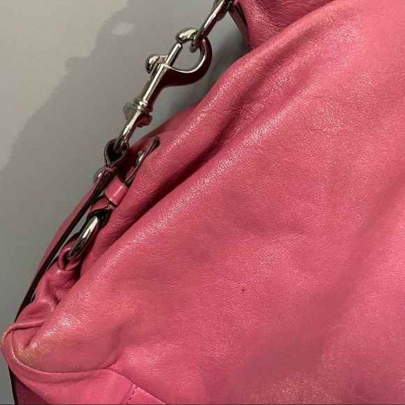 🌸🌺 Coach Ashley Pink Leather Purse Carryall Handbag Shoulder Bag 🌸 🌺 - Picture 11 of 13